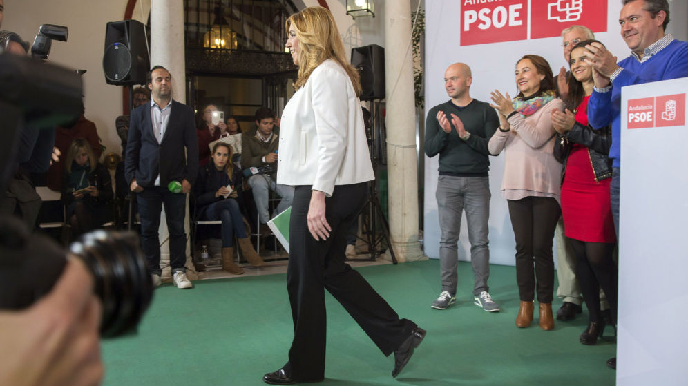 Victoria mínima de Susana Díaz en Andalucía