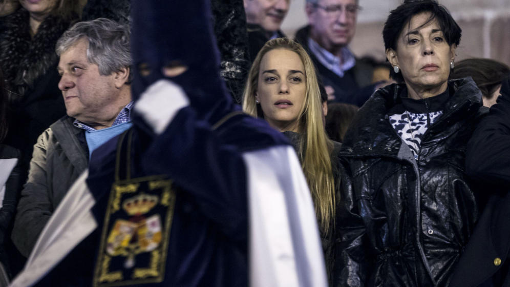 Lilian Tintori en la Semana Santa de Málaga